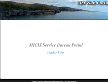 Tablet Screenshot of portal.ciminc.com